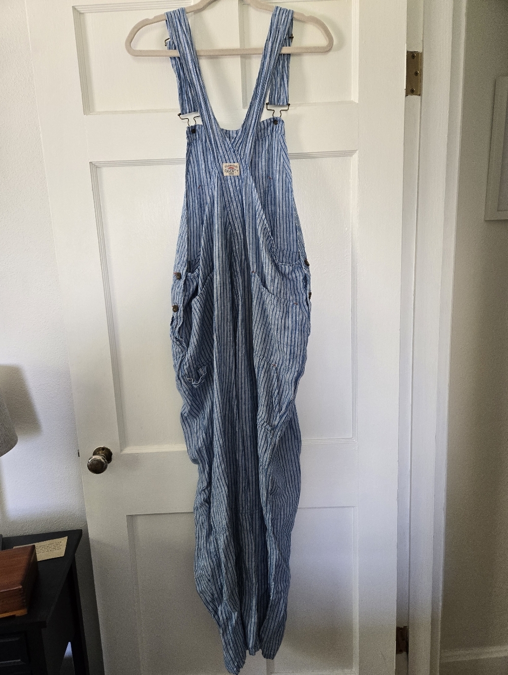 Faherty Mechanic Overall Railroad Stripe Size Large - Picture 5 of 7